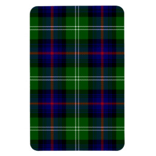 Sutherland tartan blue green plaid magnet