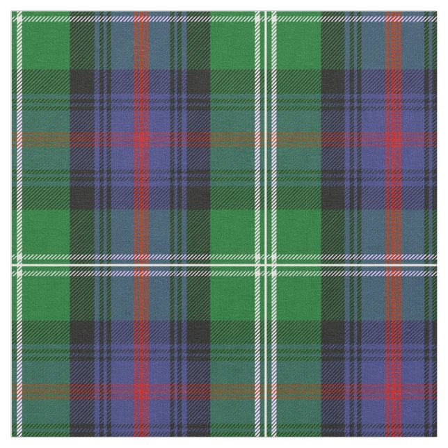 Sutherland Tartan Print Fabric (Close Up)