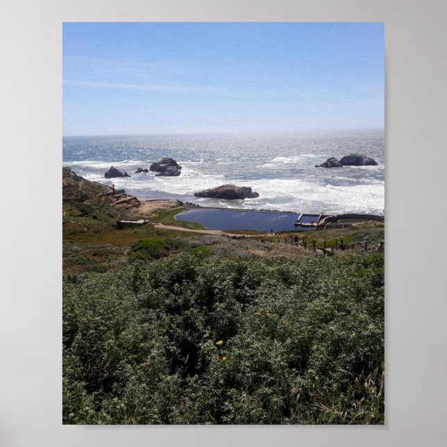 Sutro Baths Photo by Ahsek Novel Poster (Front)