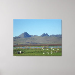 Sutter Buttes Mountain Range Canvas Print