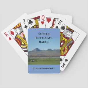 Sutter Buttes Mountain Range Playing Cards 