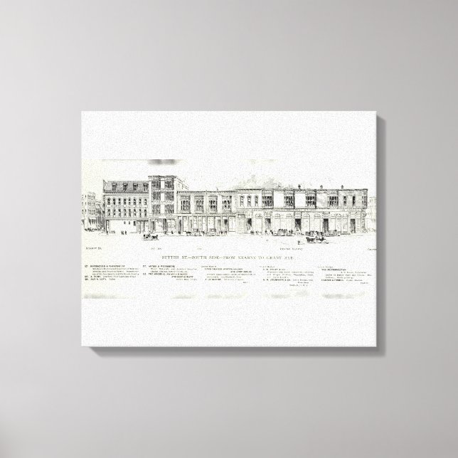 Sutter South side Kearny and Grant Canvas Print (Front)