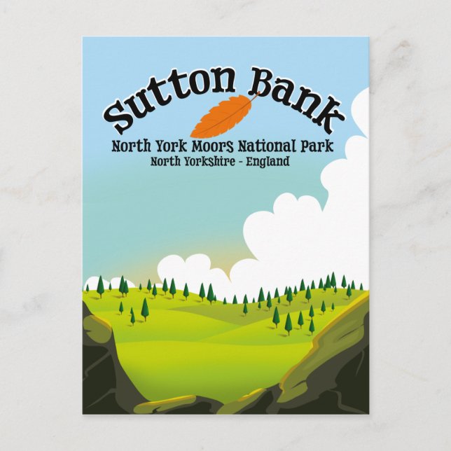 sutton bank north york moors national park postcard (Front)