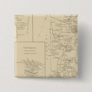Sutton, Merrimack Co 15 Cm Square Badge