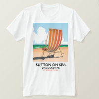 Sutton on Sea seaside travel poster.