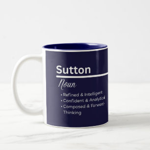 Sutton Personalized Name Coffee Mug