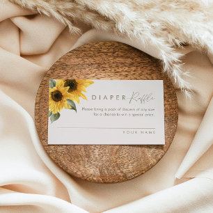 SUTTON Sunflower Diaper Raffle Ticket (set of 100)