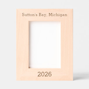 Sutton's Bay Michigan - Laser Engraved Frame