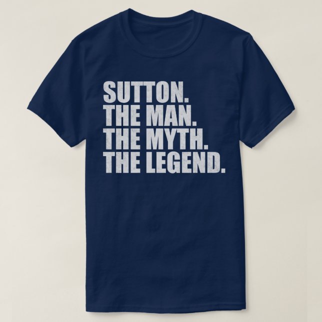 SuttonSutton Name Sutton given name T-Shirt (Design Front)