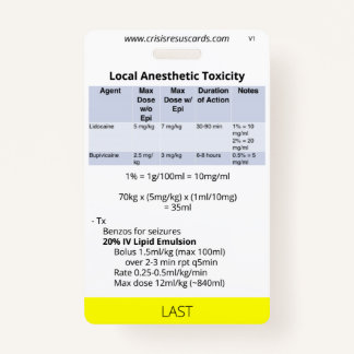 Suture/LAST Badge ID Badge