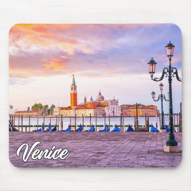 Suunset Over Venice, Italy Mouse Mat (Front)