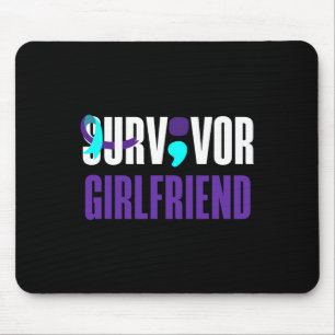 Suvivor Girlfriend Support Suicide Prevention Awar Mouse Mat