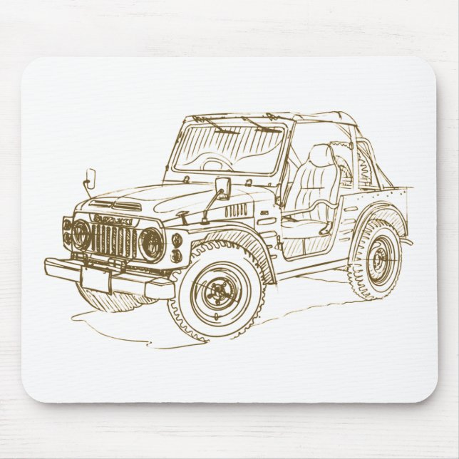 Suz Jimny SJ10 Mouse Mat (Front)