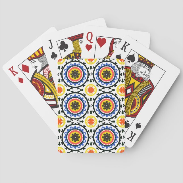 Suzani Pattern Playing Cards (Back)