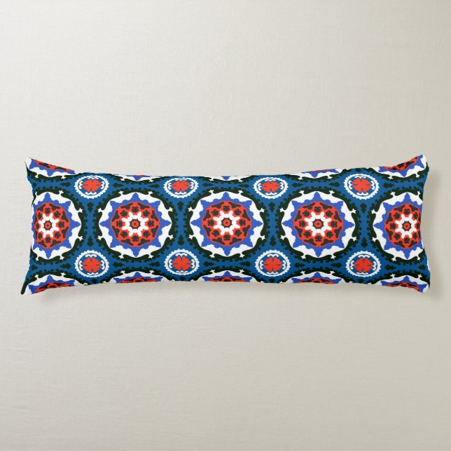 Suzani Pattern With Bold Ornament Body Cushion (Front)