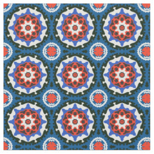 Suzani Pattern With Bold Ornament Fabric