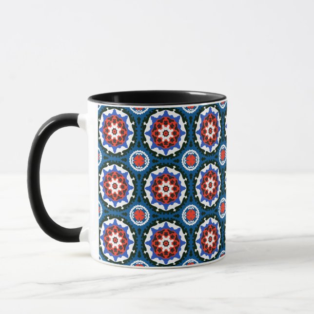 Suzani Pattern With Bold Ornament Mug (Left)