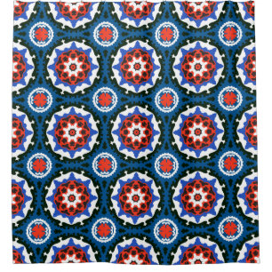 Suzani Pattern With Bold Ornament Shower Curtain