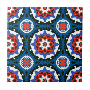 Suzani Pattern With Bold Ornament Tile