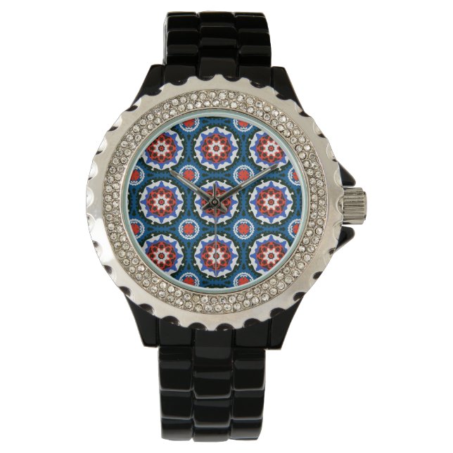 Suzani Pattern With Bold Ornament Watch (Front)