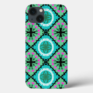 Suzani Pattern with Uzbek and Kazakh Motifs iPhone 13 Case