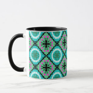 Suzani Pattern with Uzbek and Kazakh Motifs Mug