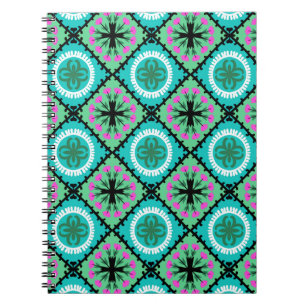 Suzani Pattern with Uzbek and Kazakh Motifs Notebook