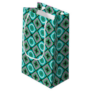 Suzani Pattern with Uzbek and Kazakh Motifs Small Gift Bag