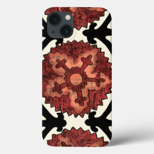 Suzani Style Decorative Floral Pattern iPhone 13 Case