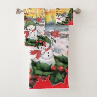 Suzanne Elizabeth Christmas Collection: Baby's Bath Towel Set