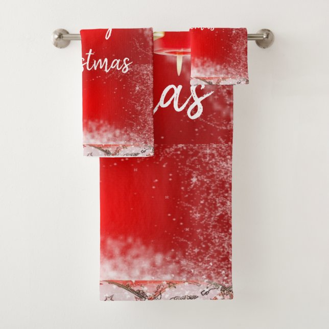 Suzanne Elizabeth Christmas Collection -  Bath Towel Set (Insitu)