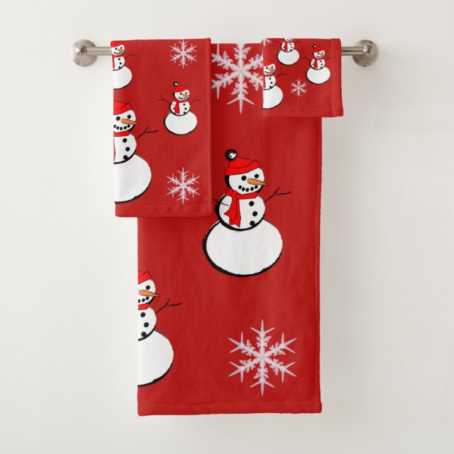 SUZANNE ELIZABETH CHRISTMAS COLLECTION BATH TOWEL SET (Insitu)