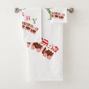 SUZANNE ELIZABETH CHRISTMAS COLLECTION BATH TOWEL SET