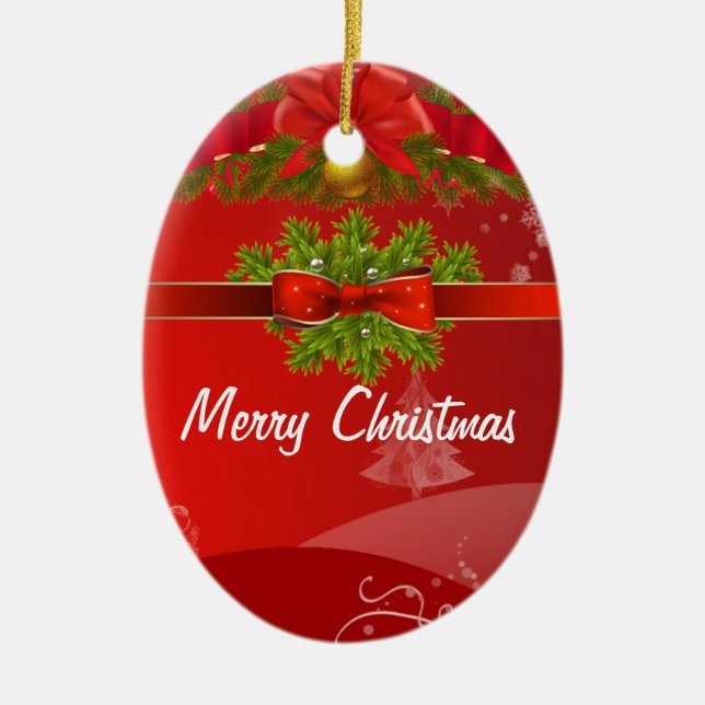 SUZANNE ELIZABETH CHRISTMAS COLLECTION  CERAMIC TREE DECORATION (Front)