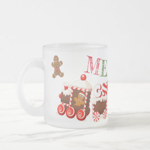 SUZANNE ELIZABETH CHRISTMAS COLLECTION FROSTED GLASS COFFEE MUG
