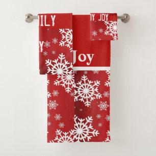 Suzanne Elizabeth Christmas Collection - Holiday Bath Towel Set