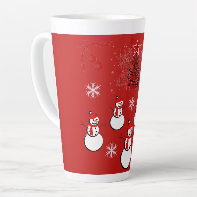 Suzanne Elizabeth Christmas Collection Latte Mug (Left Angle)