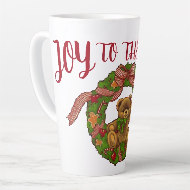 Suzanne Elizabeth Christmas Collection Latte Mug (Left Angle)