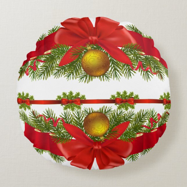 Suzanne Elizabeth Christmas Collection - Round Cushion (Front)