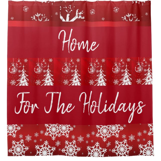 SUZANNE ELIZABETH CHRISTMAS COLLECTION - SHOWER CURTAIN (Front)