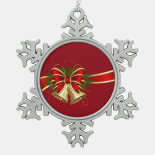 Suzanne Elizabeth Christmas Collection Snowflake Pewter Christmas Ornament