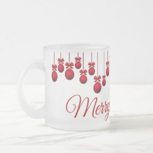 Suzanne Elizabeth Christmas Frosted Glass Coffee Mug
