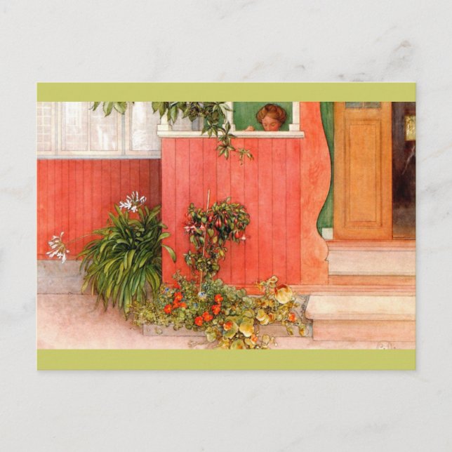 Suzanne on the Porch Postcard (Front)