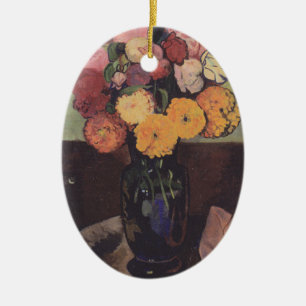 Suzanne Valadon Flower Vase on a Round Table Ceramic Tree Decoration