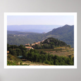 Suzette and Entrechaux, France Poster