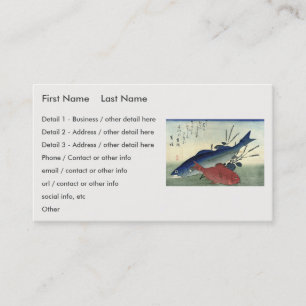 Suzuki & Kimmedai - Hiroshige's Japanese Fish Business Card