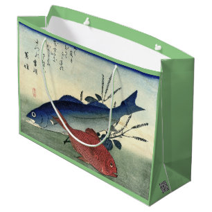 Suzuki & Kimmedai - Hiroshige's Japanese Fish Large Gift Bag
