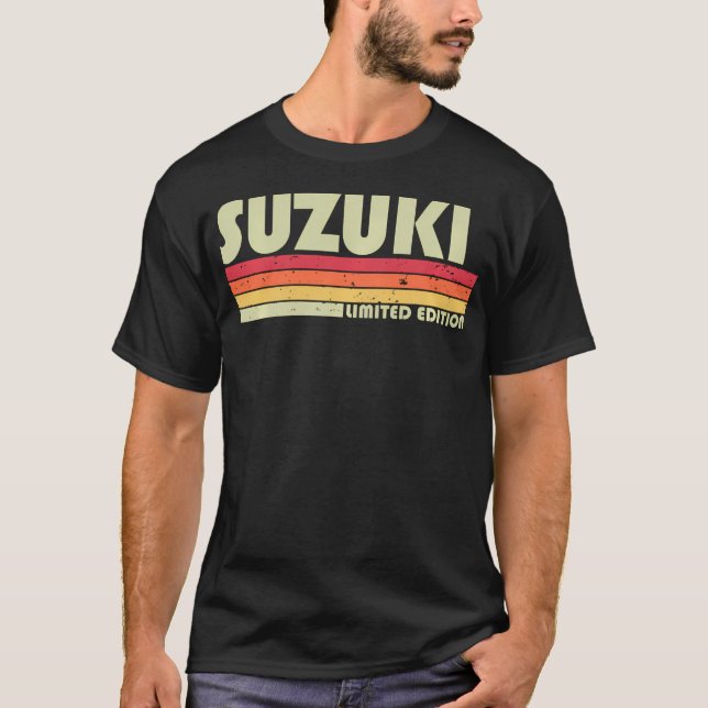 Suzuki Retro Vintage Japanese Name T-Shirt (Front)