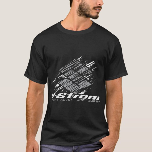 Suzuki V-Strom 2020 Black T-Shirt (Front)