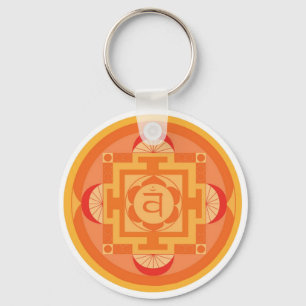 Svādhisthāna Chakra Mandala Key Ring